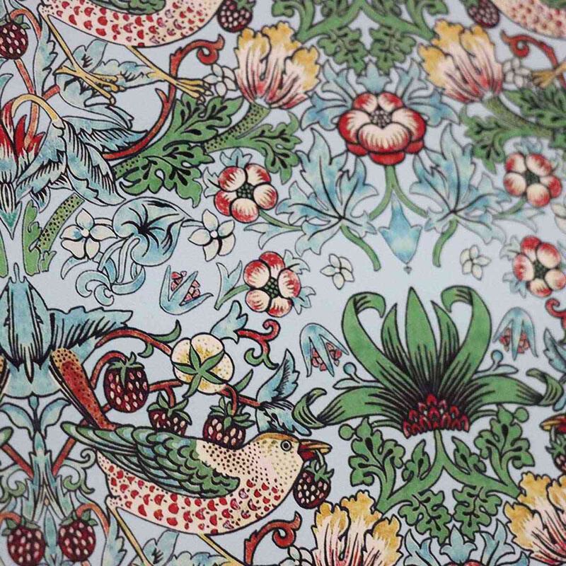 Dyme Glass Bench Saver - Strawberry Thief Aqua image number 1